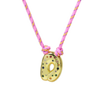 Load image into Gallery viewer, Chunky Gemstone Accented Initial Rope Necklace
