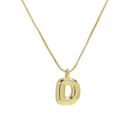 Load image into Gallery viewer, Chunky Feminine Letter Initial Necklace
