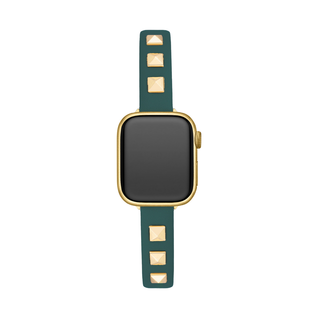 Modern Leather Studded Apple Watch Bands for Women