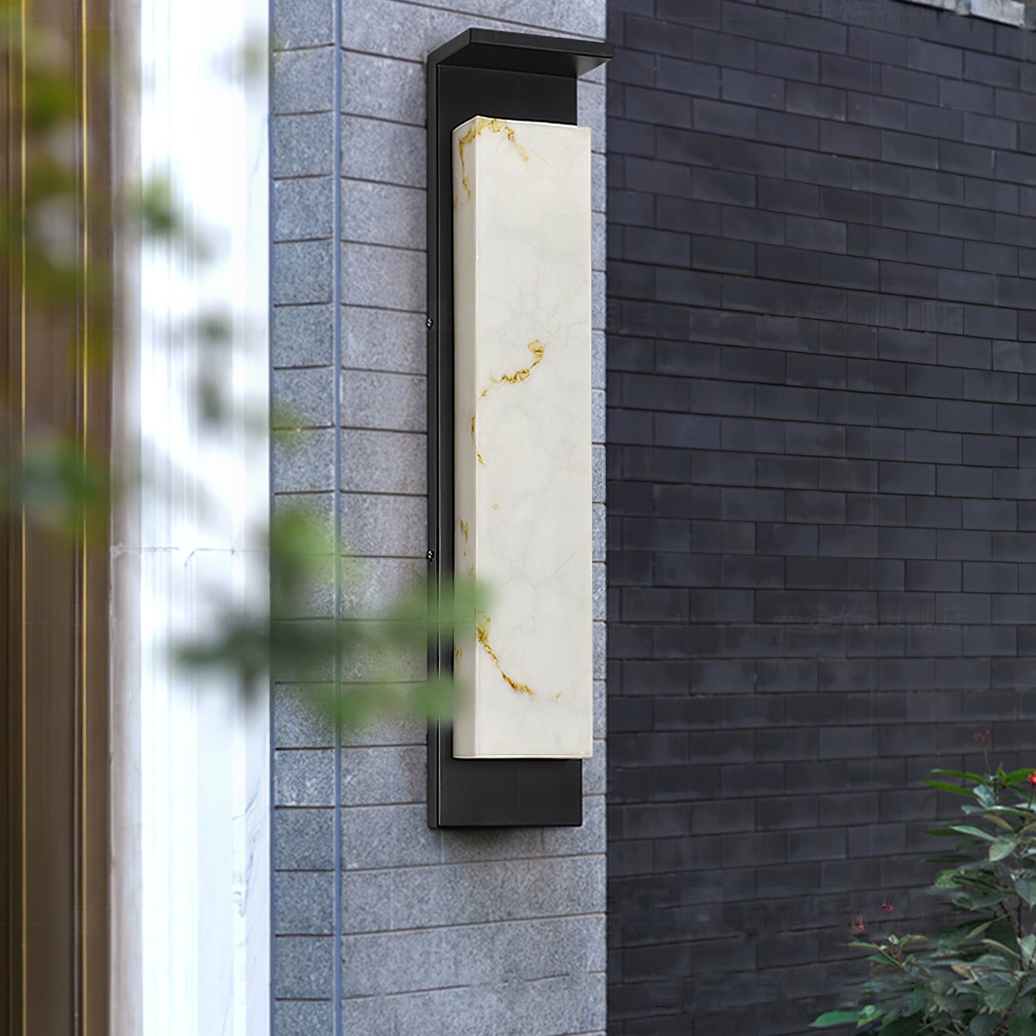 Rectangular Aluminum Contemporary Wall Light