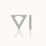 Load image into Gallery viewer, Salacia Triangle Hoop Earrings
