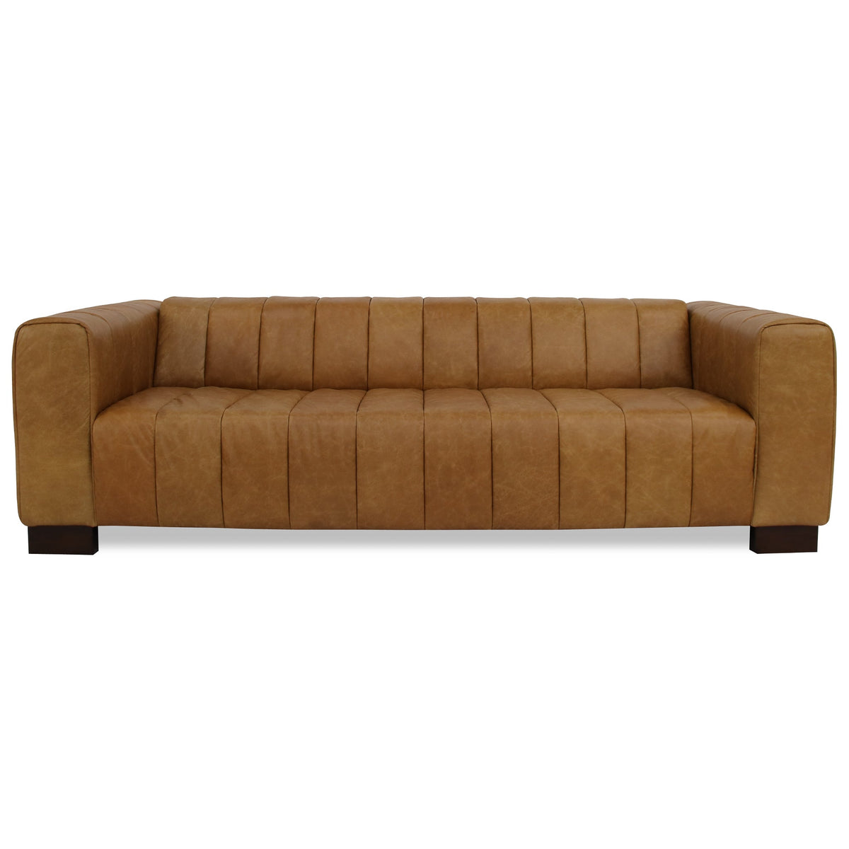 Hudson Heritage Tan Leather Sofa