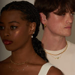 Load image into Gallery viewer, Tomiko Wide CZ Hoop Earrings
