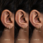Load image into Gallery viewer, Lian Pavé and Rope Huggies Set
