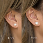 Load image into Gallery viewer, Aiko Pearl Stud Earrings
