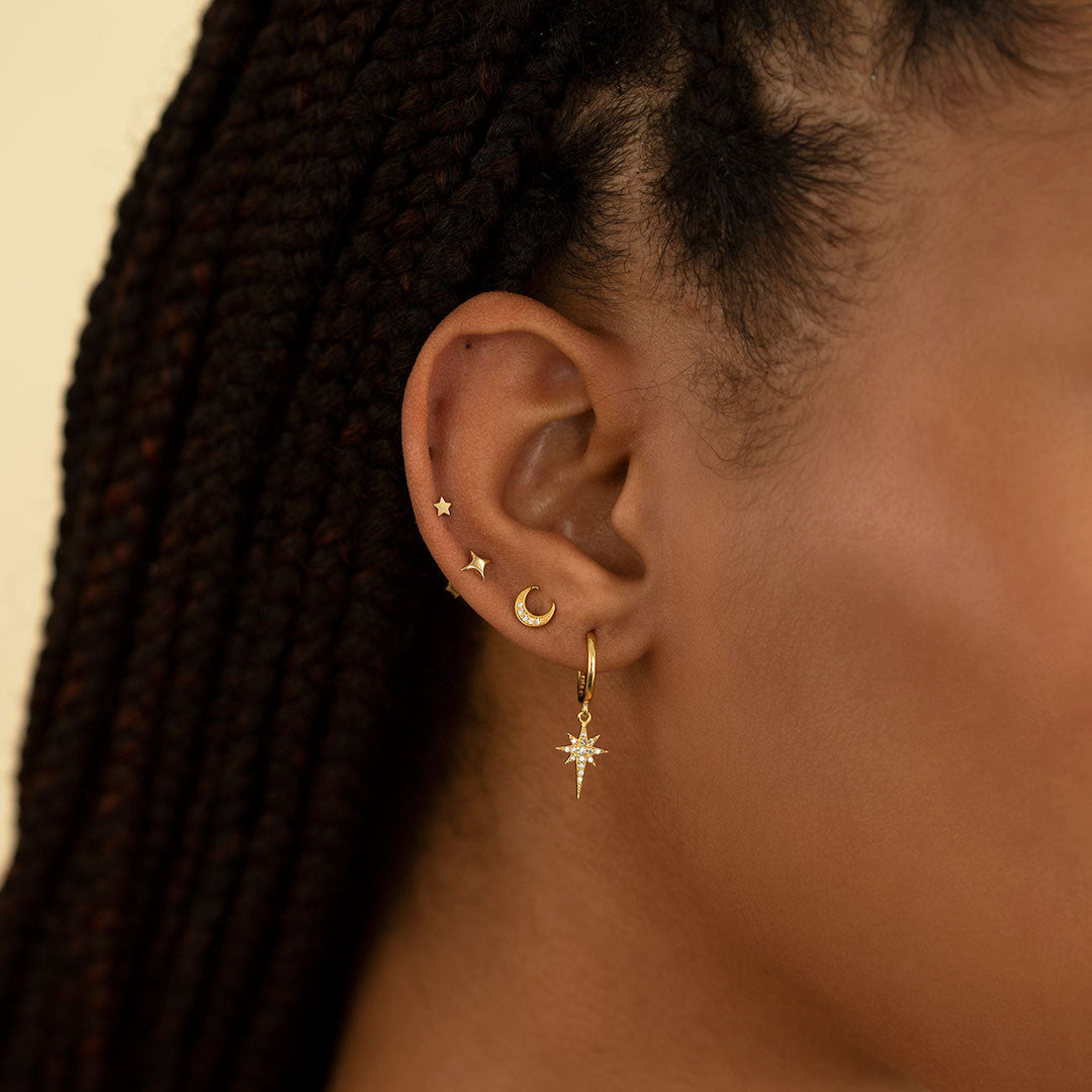 Kathryn Flare Star Stud Earrings