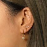 Load image into Gallery viewer, Thin Huggie Single Hoop Earring
