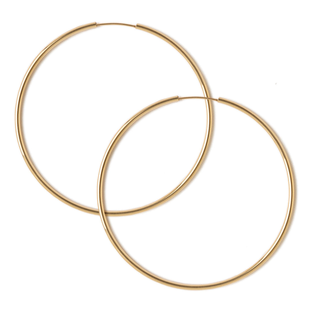 Scarlett Thin Large Hoop Earrings