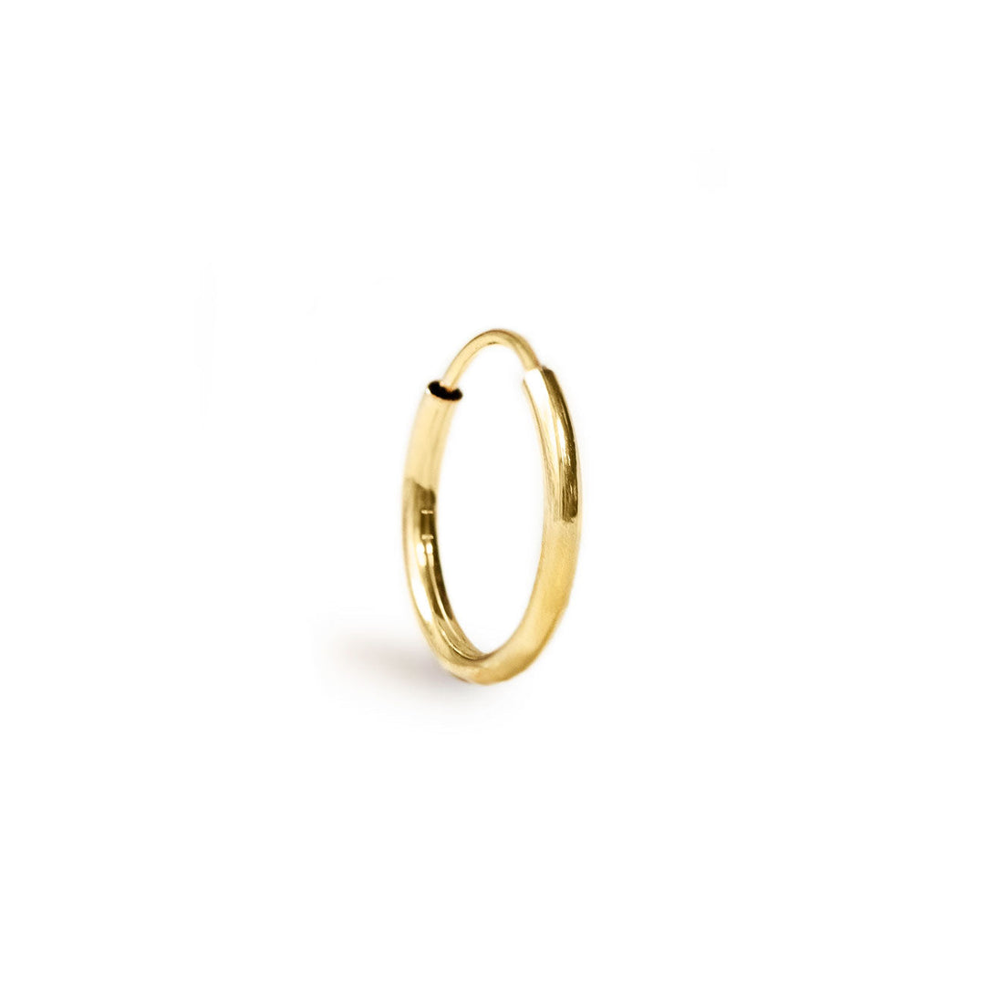 Thin Huggie Single Hoop Earring