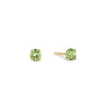 Load image into Gallery viewer, Birthstone Tiny Stud Earrings (Peridot)
