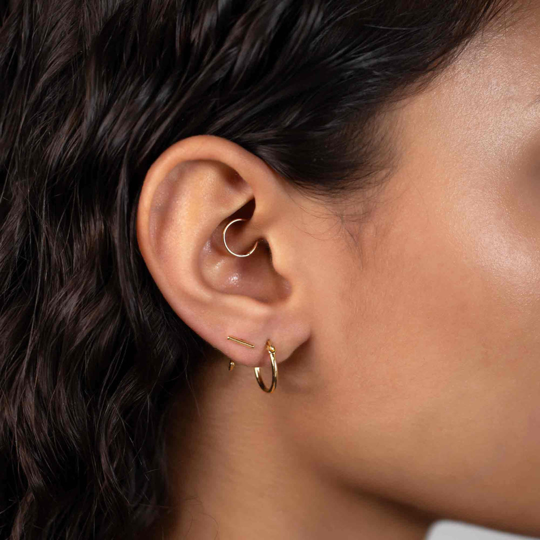 Rima Bar Huggie Earrings