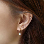 Load image into Gallery viewer, Tiny Clover Pave Stud Earrings Set
