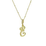 Load image into Gallery viewer, Elegant Cursive Font Satellite Chain Initial Necklace
