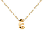 Load image into Gallery viewer, Dainty Bubble Letter Initial Necklace
