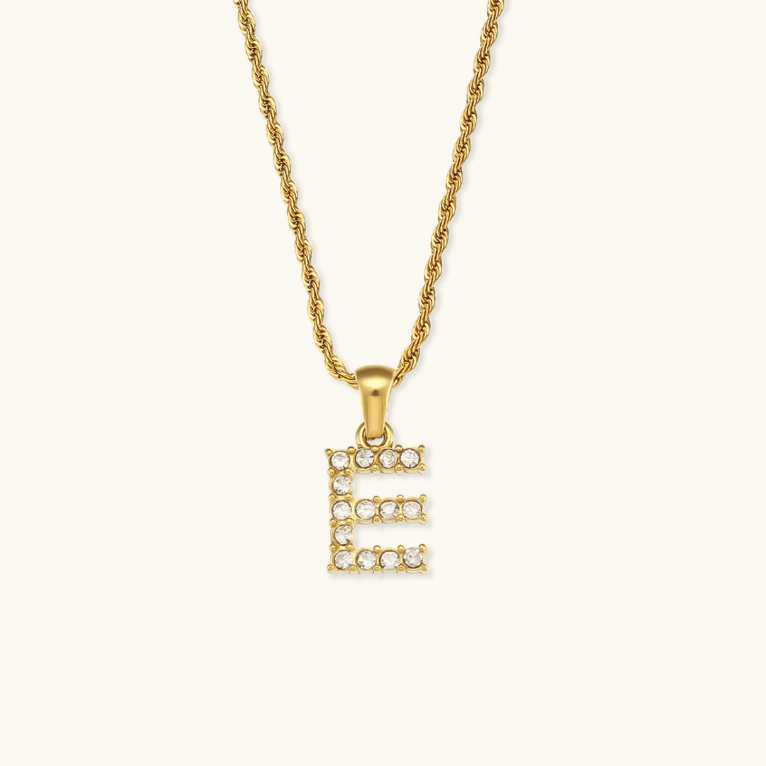 Maeve Diamond Initial Letter Necklace