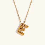 Load image into Gallery viewer, Balloon Gold Initial Necklace

