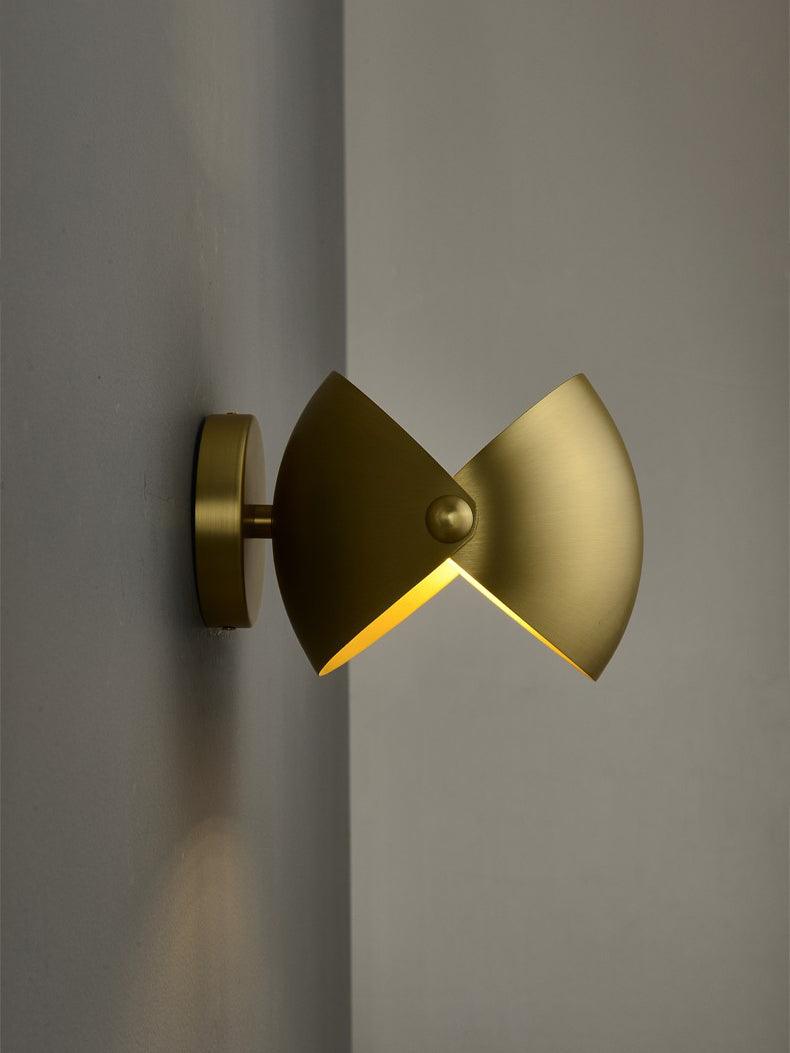 Brass Hemispherical Contemporary Wall Lamp