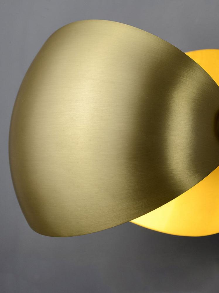 Brass Hemispherical Contemporary Wall Lamp