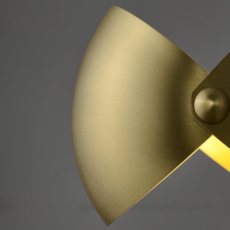 Brass Hemispherical Contemporary Wall Lamp