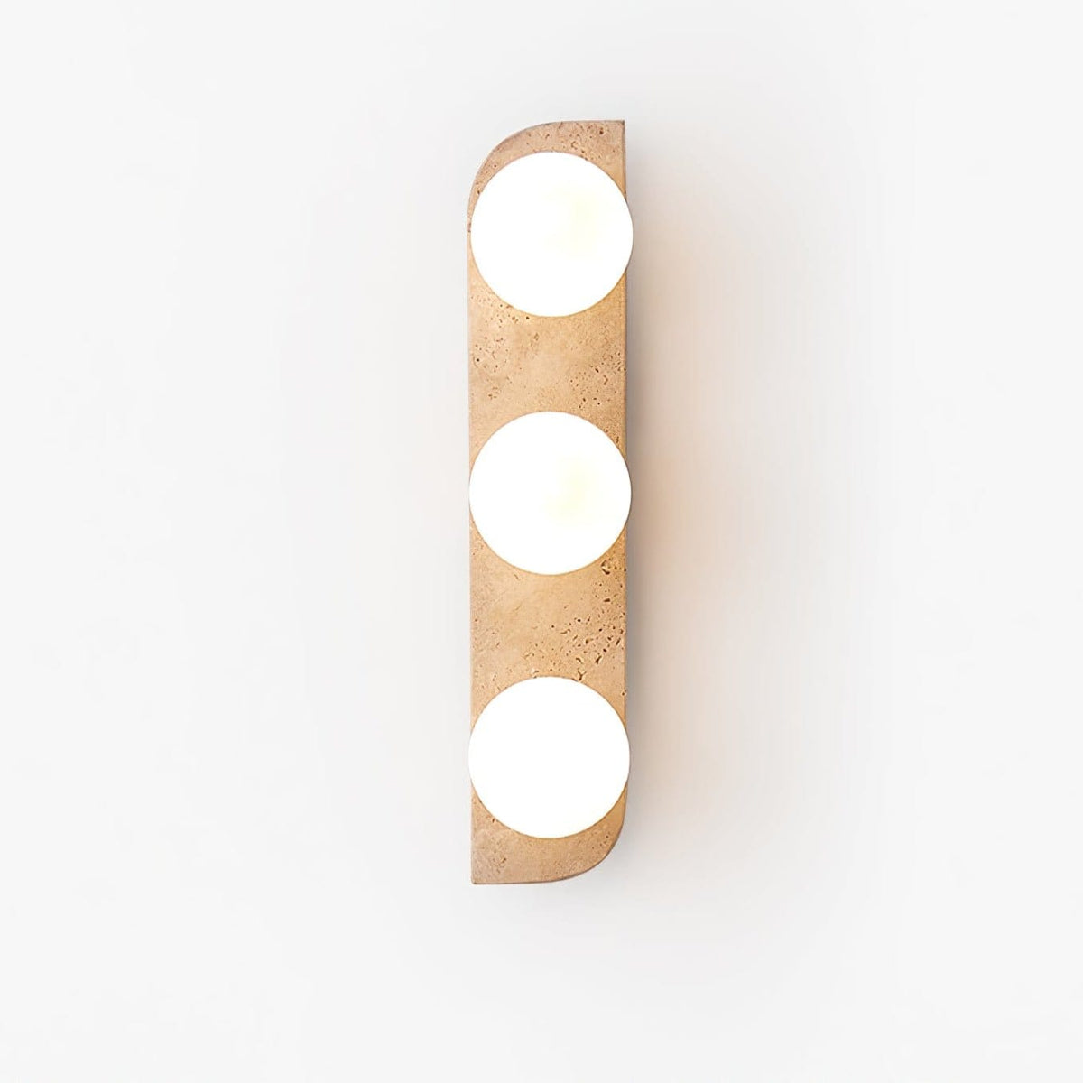 Spherical Travertine Contemporary Wall Light