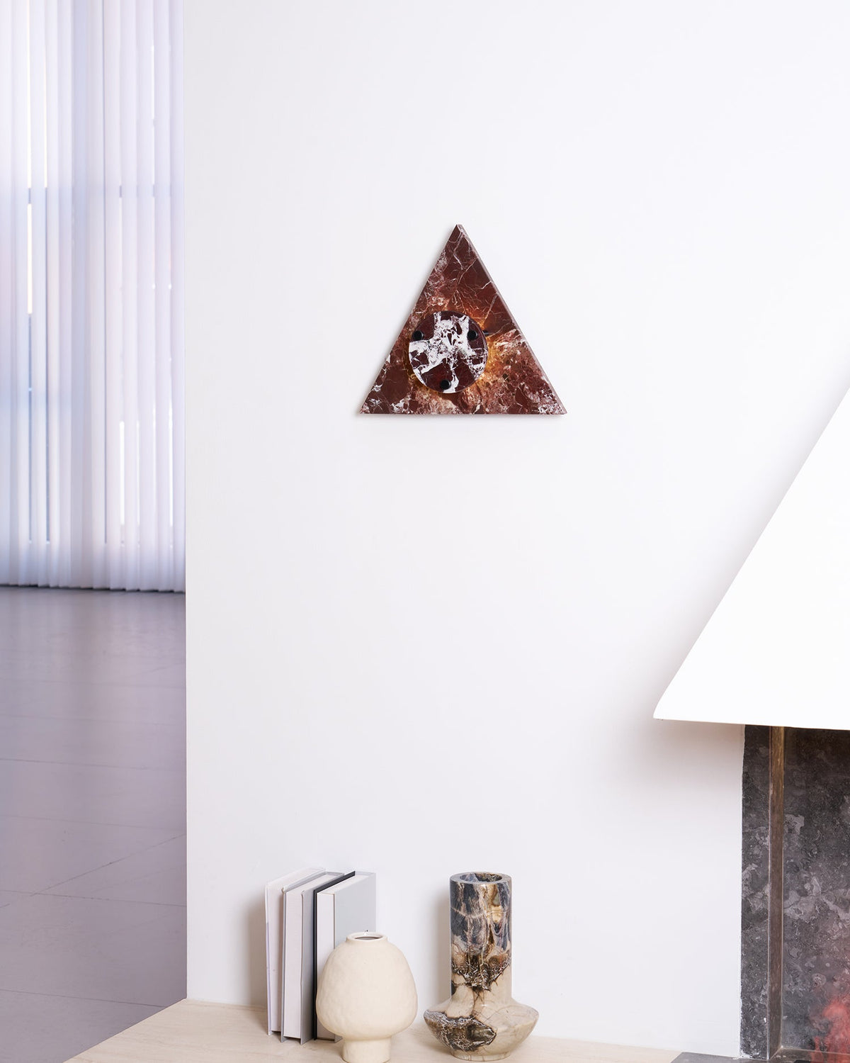 Triangular Marble Contemporary Wall Light