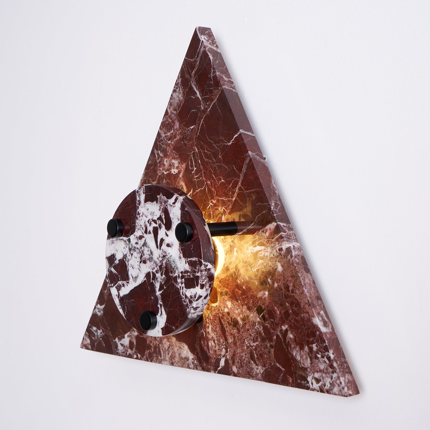 Triangular Marble Contemporary Wall Light