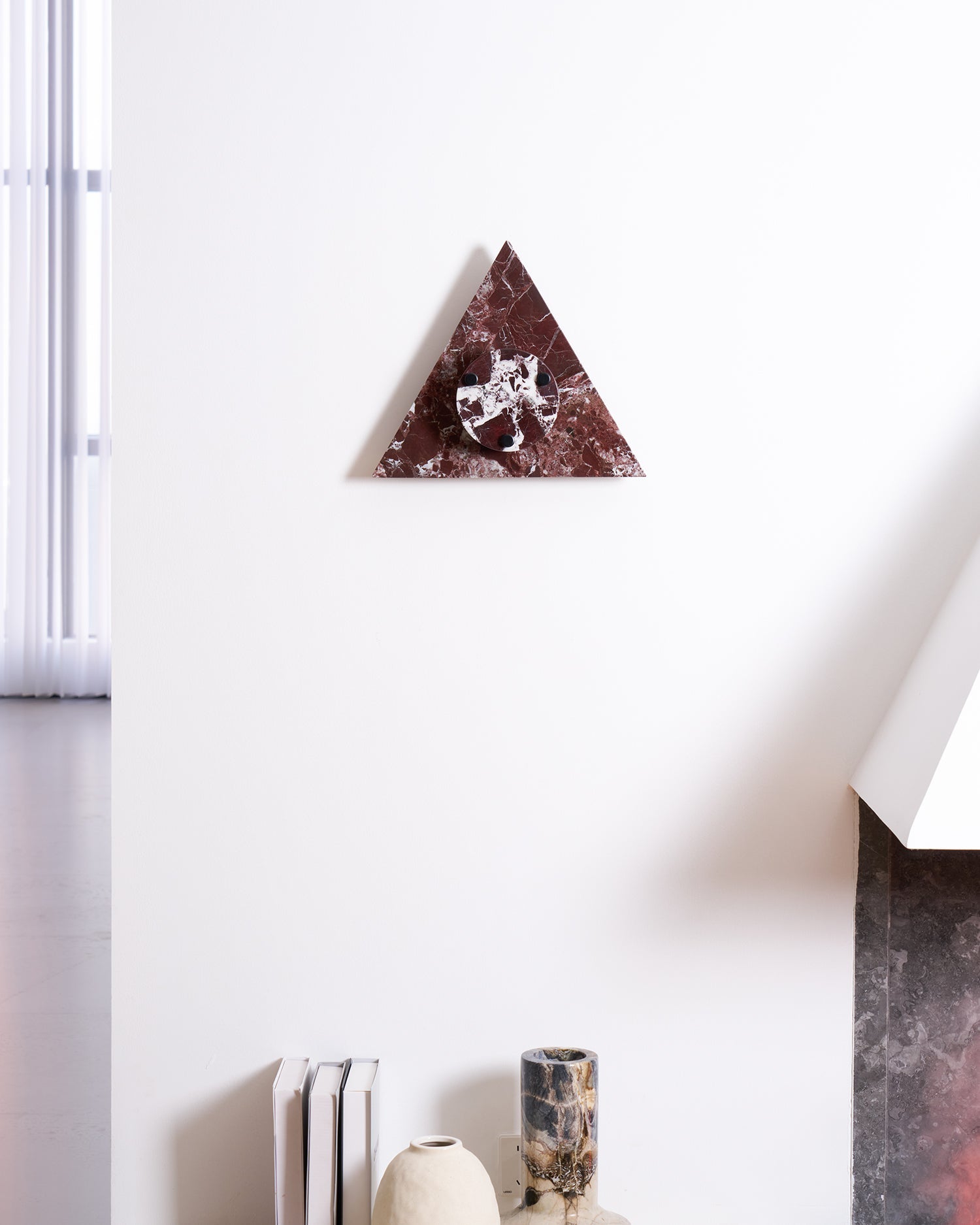 Triangular Marble Contemporary Wall Light