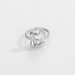 Load image into Gallery viewer, Cute Bubble Letter Initial Ring
