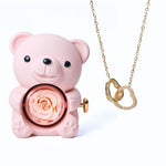 Load image into Gallery viewer, Romantic Bear Personalized Eternal Hearts Necklace
