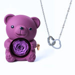 Load image into Gallery viewer, Romantic Bear Personalized Eternal Hearts Necklace
