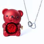 Load image into Gallery viewer, Romantic Bear Personalized Eternal Hearts Necklace
