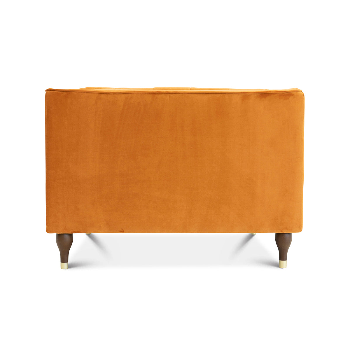 Luxury Burnt Orange Velvet Lounge Chair for Stylish Living Spaces