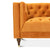 Luxury Burnt Orange Velvet Lounge Chair for Stylish Living Spaces