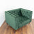 Luxury Dark Green Velvet Lounge Chair for Elegant Living Spaces