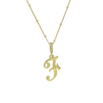 Load image into Gallery viewer, Elegant Cursive Font Satellite Chain Initial Necklace
