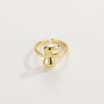 Load image into Gallery viewer, Cute Bubble Letter Initial Ring
