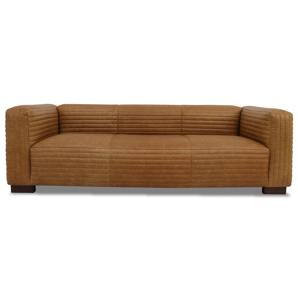 Beaumont Luxe Tan Leather Sofa - Comfort with Timeless Style