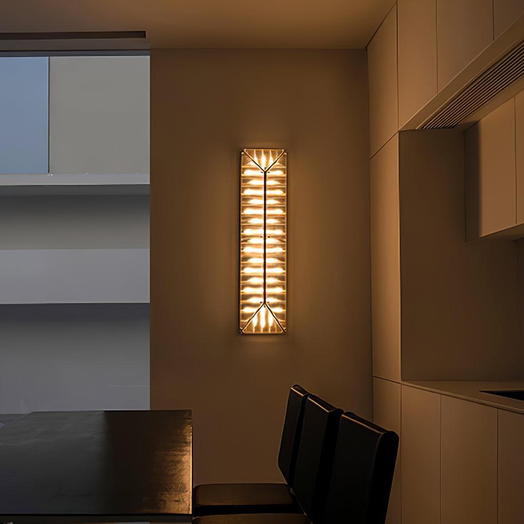 Patterned Glass Gothic Inspired Wall Lamp