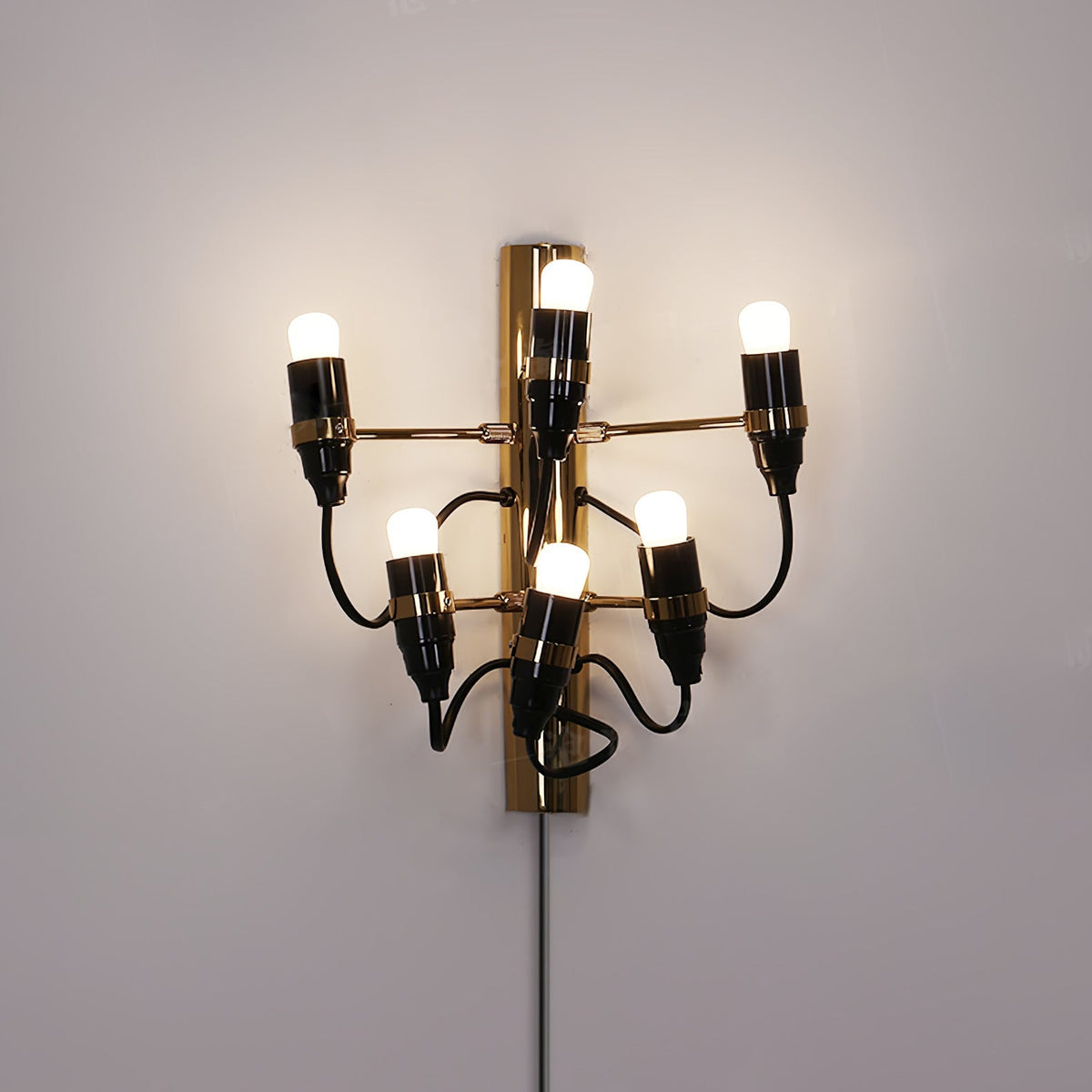 Mirror Polished Steel Contemporary Wall Lamp