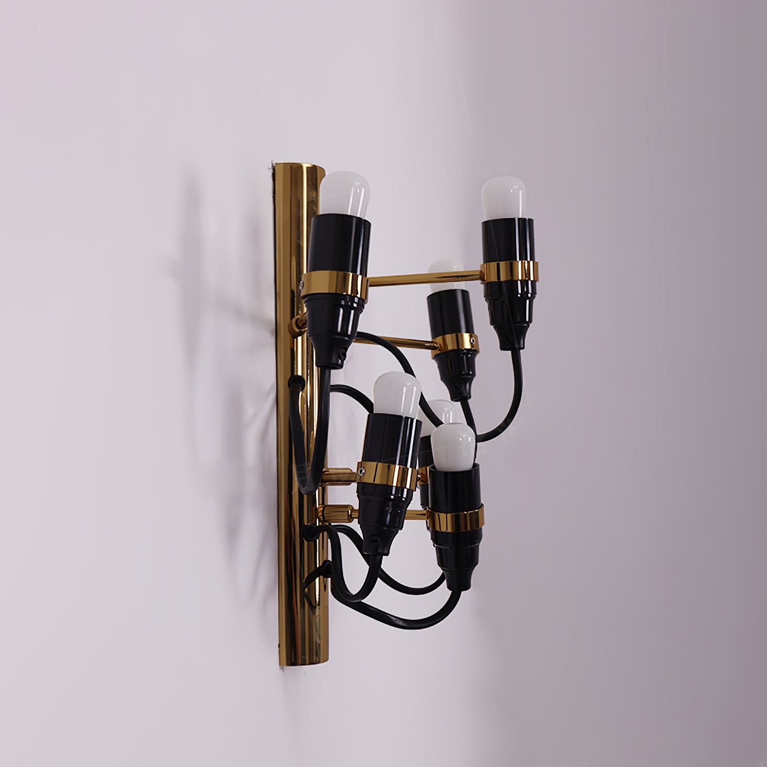 Mirror Polished Steel Contemporary Wall Lamp