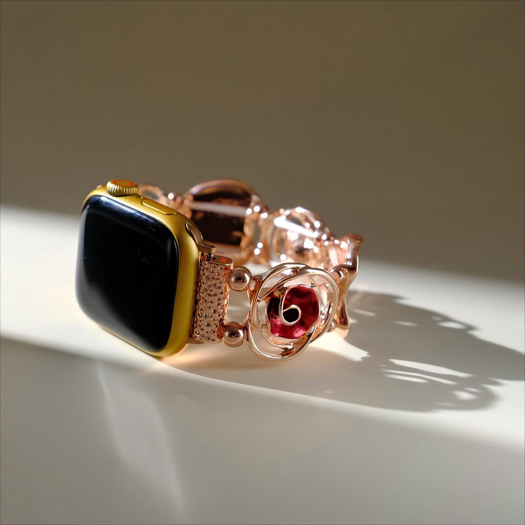 Dazzling Rose Apple Watch Bands for Women