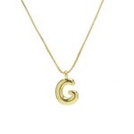 Load image into Gallery viewer, Chunky Feminine Letter Initial Necklace
