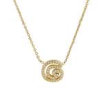 Load image into Gallery viewer, Dazzling Diamond Initial Necklace
