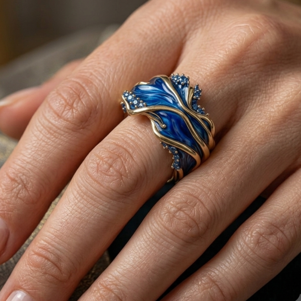 Classic Vintage Statement Ring in Gold