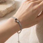 Load image into Gallery viewer, Gold Hollow Heart Bracelet Open Heart Bracelet
