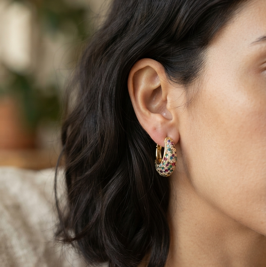 Chic Crystal Drop Earrings