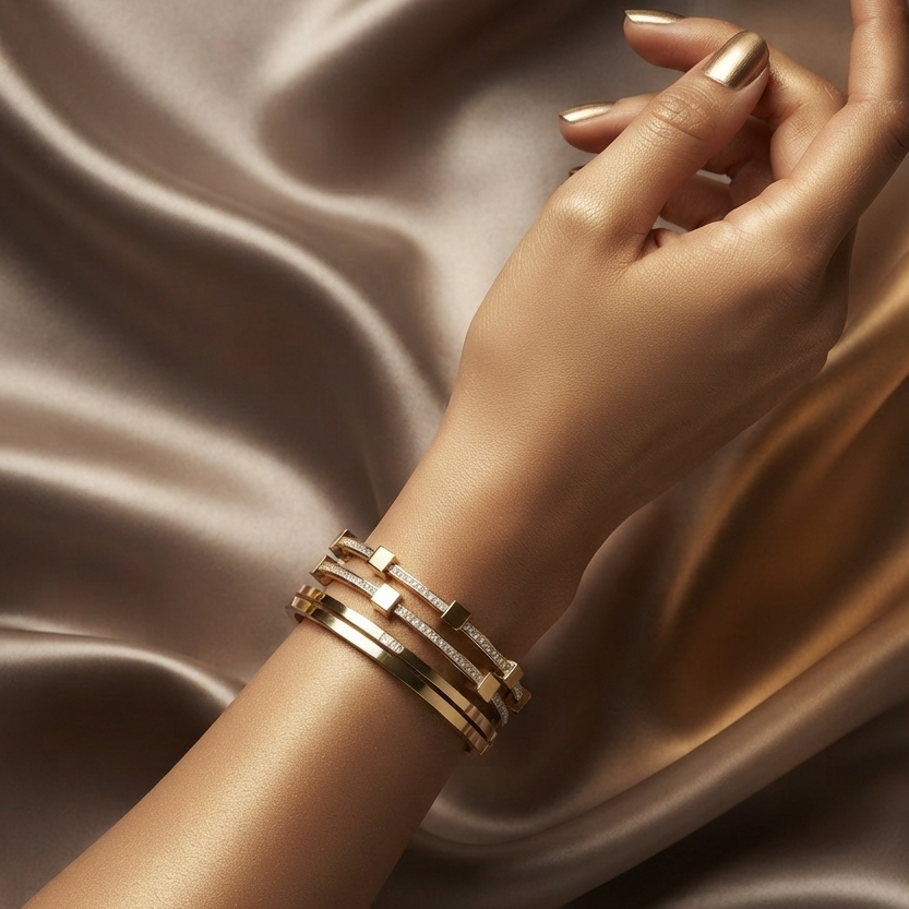Charming Bracelet in Gold