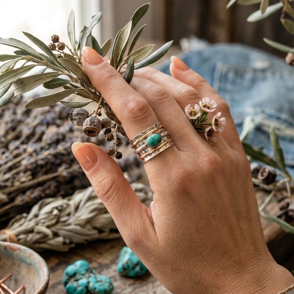 Romantic Turquoise Vintage Ring