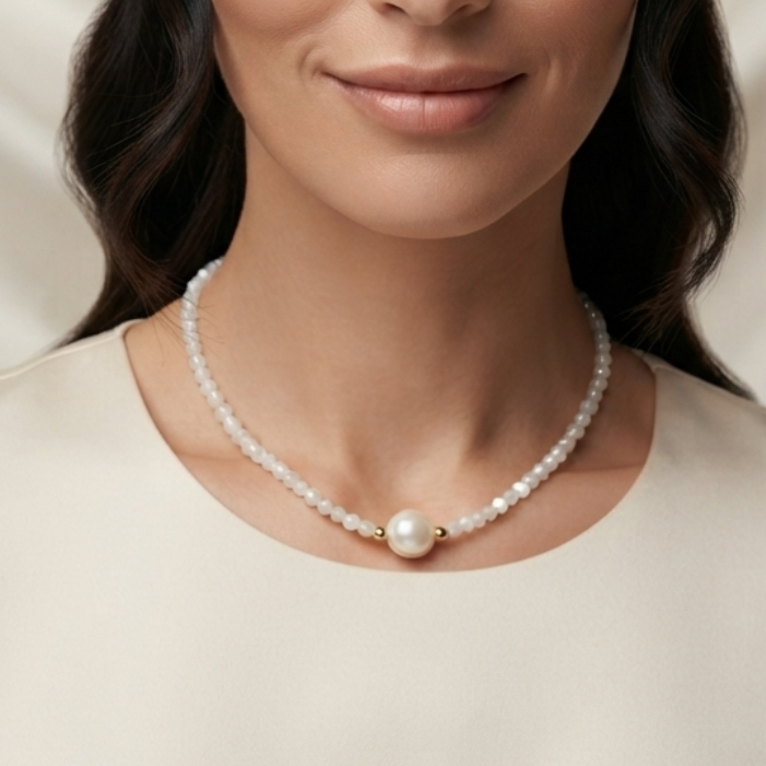 Classic Pearl Pendant Necklace
