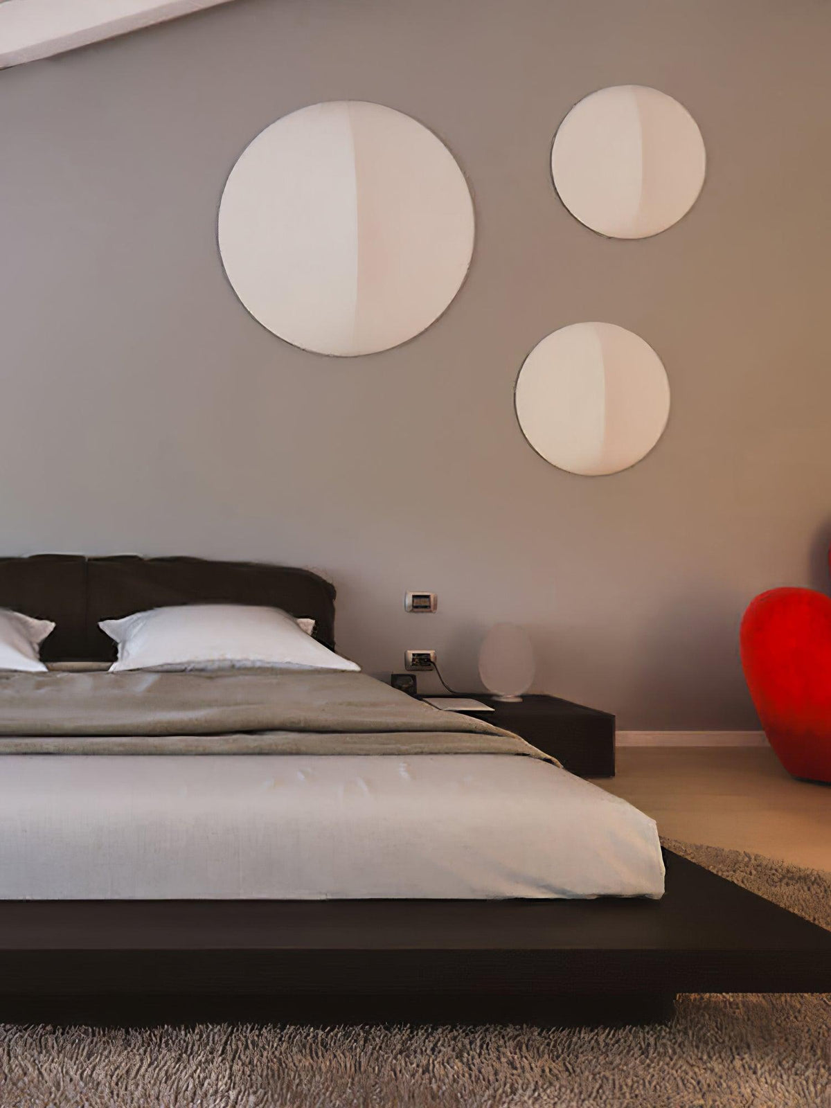 Square Contemporary Fabric Wrapped Wall Sconce